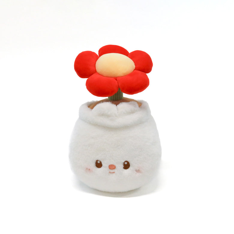 Red Daisy in Flower Pot Plush