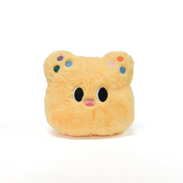 Yellow Bear Cushion Plush