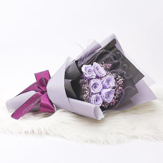 Allure Of Violet – Preserved Purple Roses