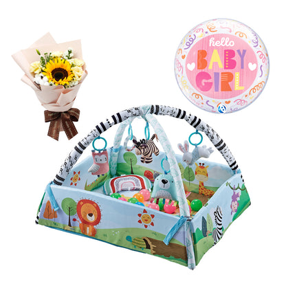 Lucky Baby 4 in 1 Safari Playgym