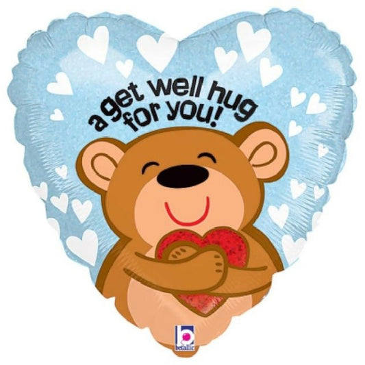 "A get well hug for you!™ Heart-Shaped Helium 18" Balloon