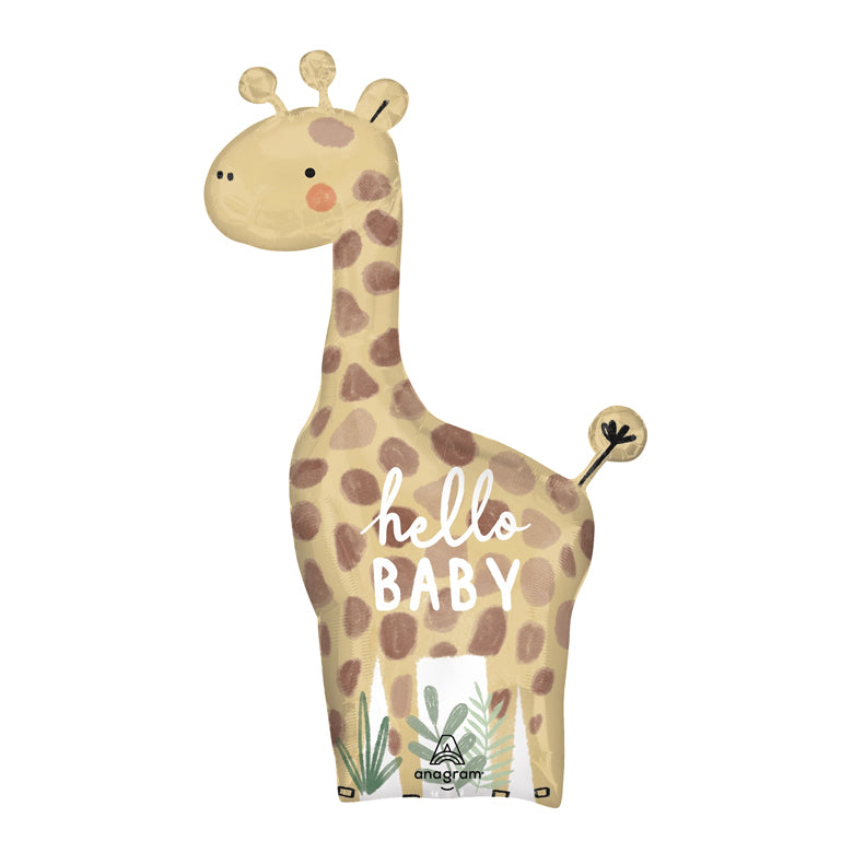 25"X42" SHP Baby Giraffe Helium Balloon