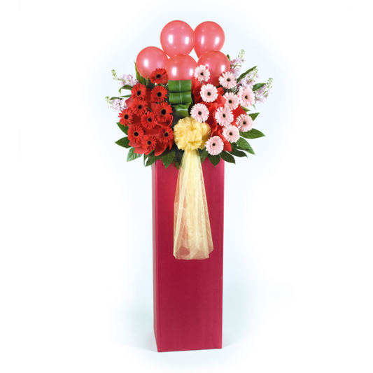 GA16 - Congratulatory Flower Stand - Blooms of Prosperity