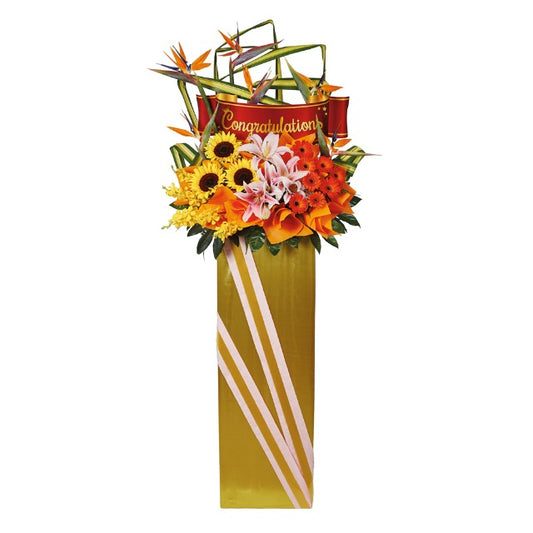 Congratulatory Flower Stand - Thriving Success