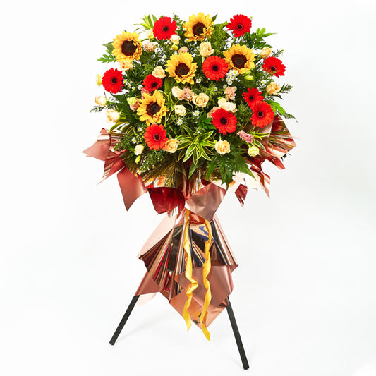 Congratulatory Flower Stand - Bright Success