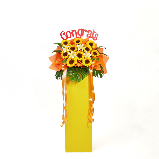 Congratulatory Flower Stand - Victorious Venture