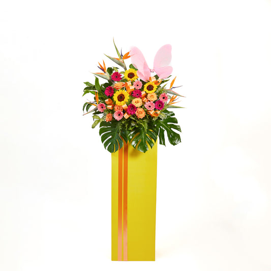 Congratulatory Flower Stand - Pinnacle of Success