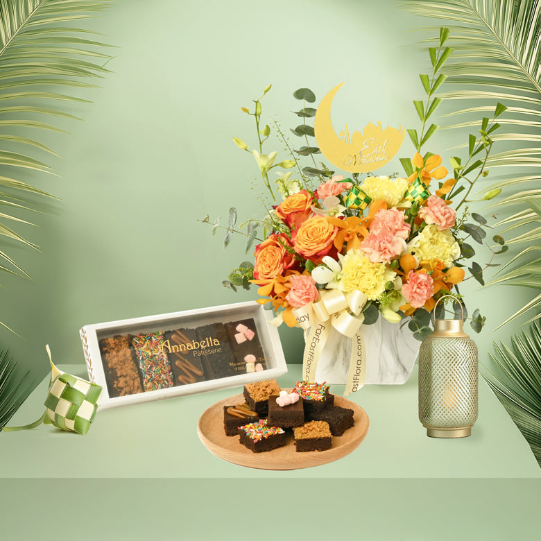 Cahaya Raya (Raya Light) – Raya Gift Set with Annabella Patisserie Brownies