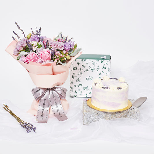 Flowers with Edith Patisserie Earl Grey Cake