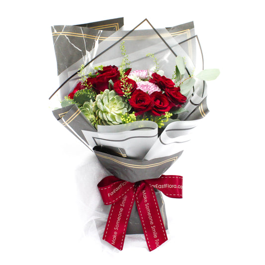 Rosy Succulents - Flower Bouquet