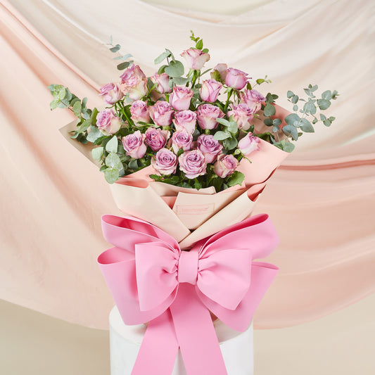 Gift From My Heart - Pink Ribbon Flower Bouquet