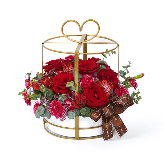 A Gift Of Love (Red) - Table Flowers