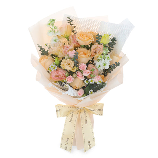 Feeling Peachy - Flower Bouquet