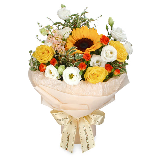 Warm & Cheerful – Flower Bouquet