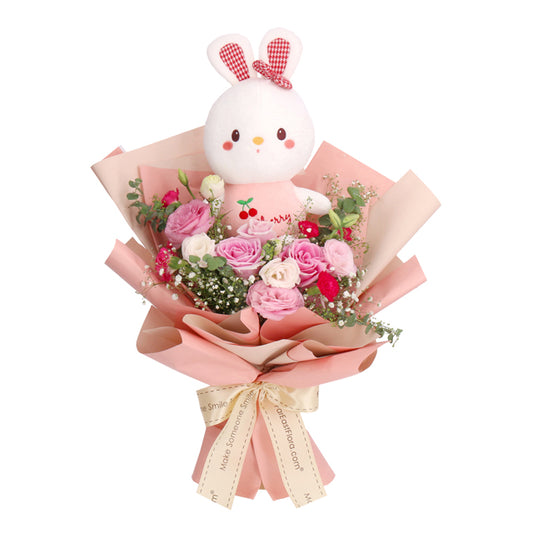 Be Hoppy - Flower Bouquet & Plush