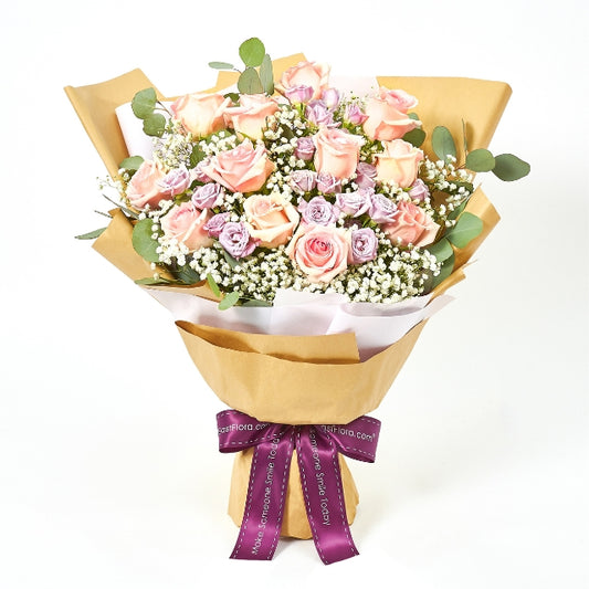 Pastel Garden - Premium Rose Bouquet