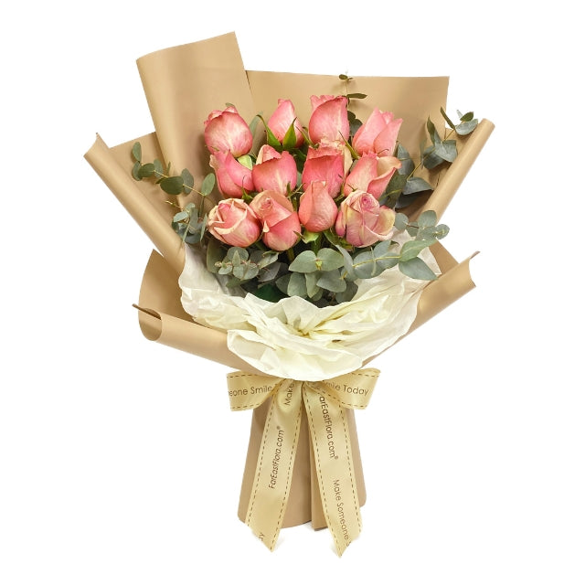 Rustic Elegance - Premium Roses Bouquet