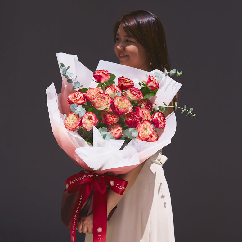 Burgundy Apple Jack Premium Roses - Flower Bouquet