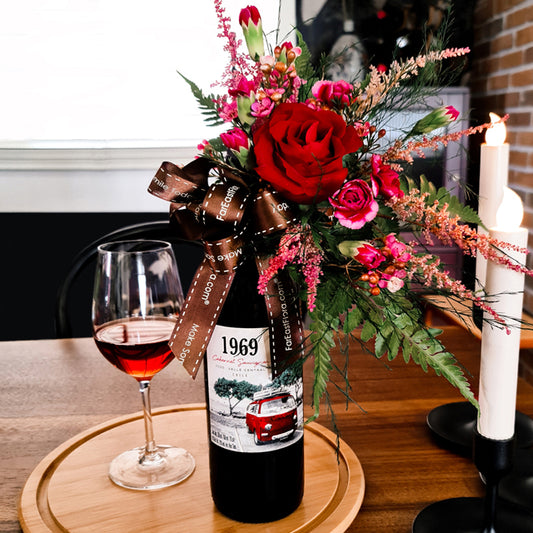 Wine O' Clock - Red Wine x Flower Arrangement