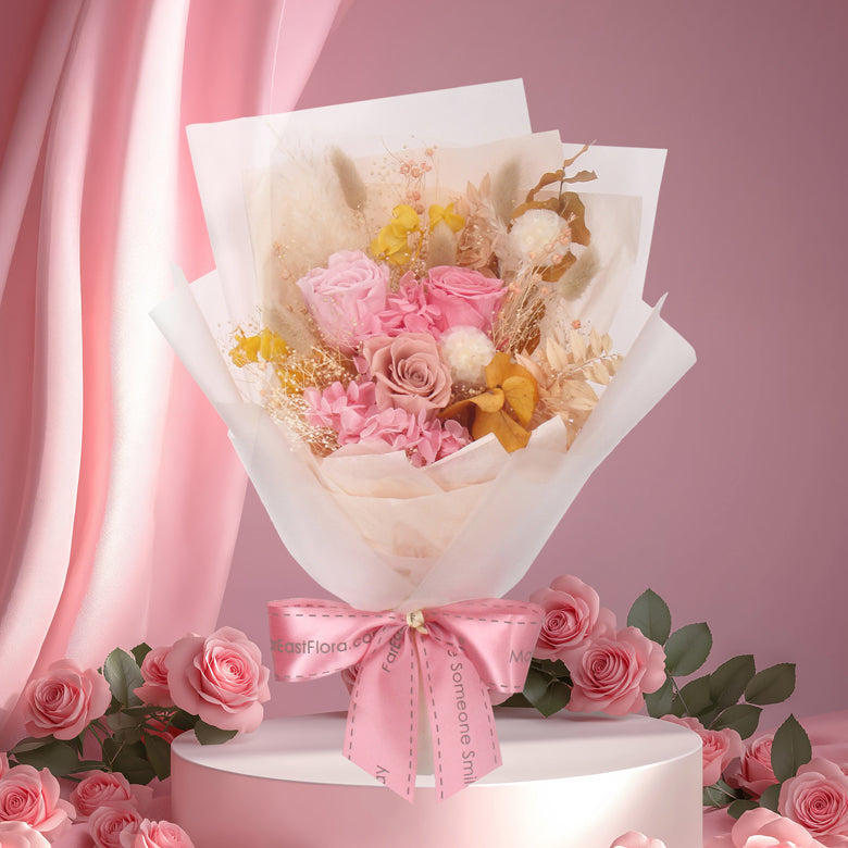 Forever Yours – Preserved Hand Bouquet