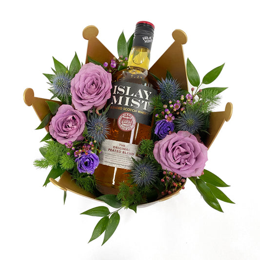 Islay Mist The Original Peated Blend Whisky x Flowers Gift Set