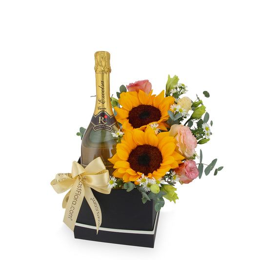 Riondo Moscato Wine x Flowers Gift Set