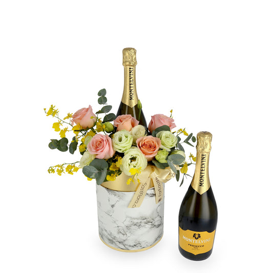 Montelvini Prosecco DOC Extra Dry x Flowers Gift Set