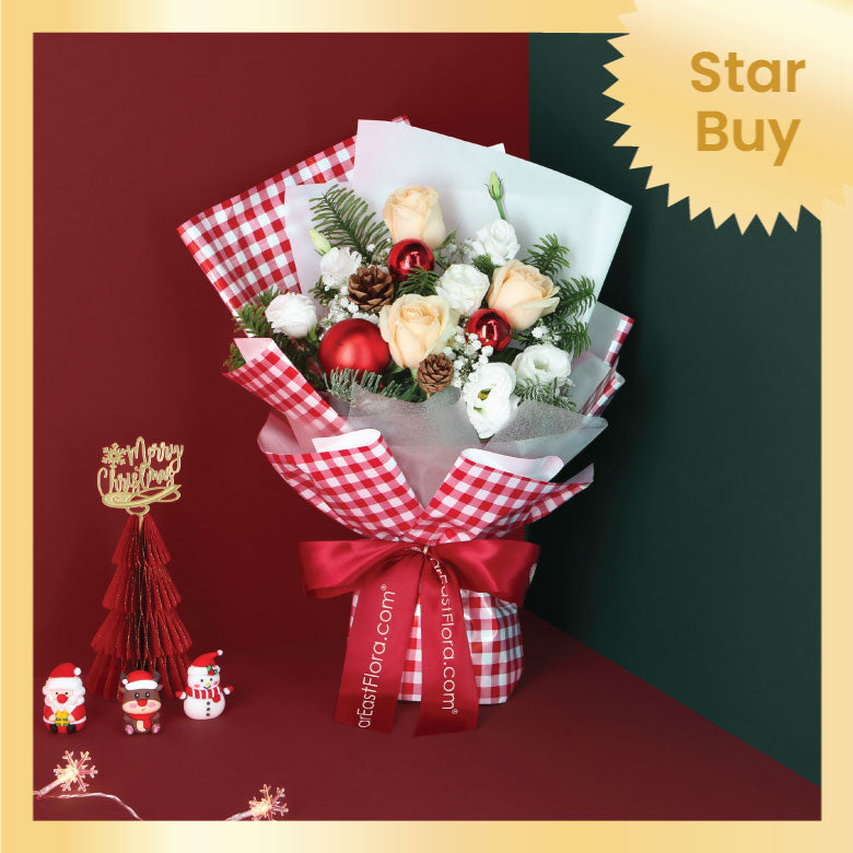 Holiday Gingham – Flower Bouquet