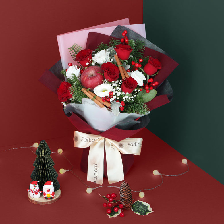 You’re the Apple of Christmas – Flower Bouquet