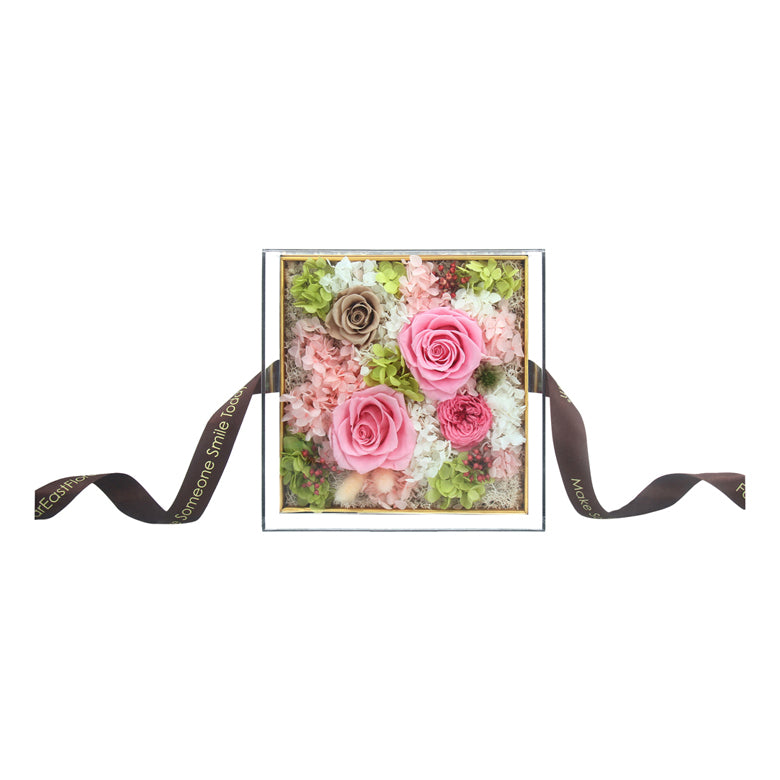 Infinite Affection (Pink & Brown) – Preserved Flowers